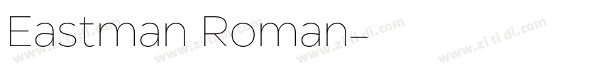 Eastman Roman字体转换